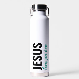 Jesus Liebe Sie & mich - Wasserflasche (liebevoll) Trinkflasche