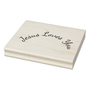 Jesus Liebe Sie runden Design Craft Briefmarke Gummistempel