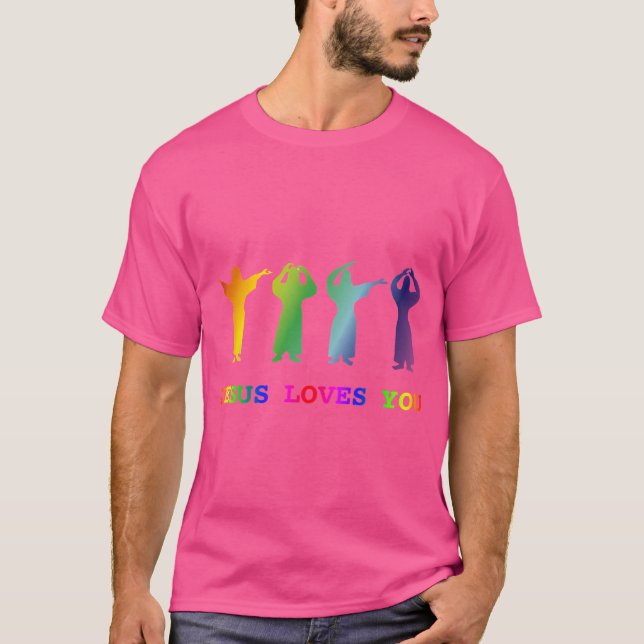 Jesus Liebe Sie (YMCA Image Slogan) T-Shirt (Vorderseite)