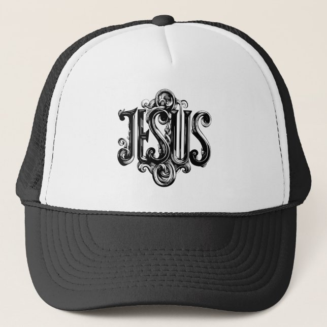 Jesus Liebe und Hoffnung Truckerkappe (Vorderseite)