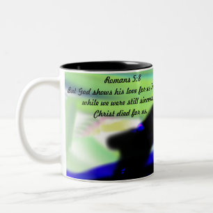 Jesus Liebe uns Zweifarbige Tasse