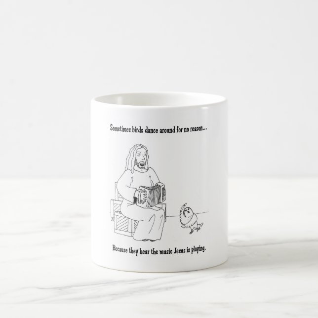 Jesus-Liebe-Vögel 2 Tasse (Mittel)