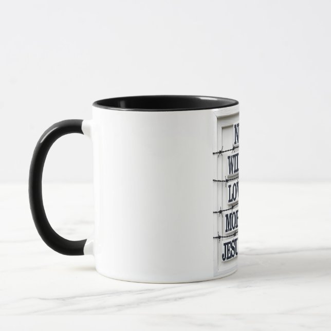 Jesus Liebe Zitat Kaffeetee Tasse (Links)