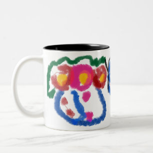 Jesus-Liebe Zweifarbige Tasse