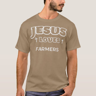Jesus Lieben Bauer Christlich ethisches Geschäft E T-Shirt