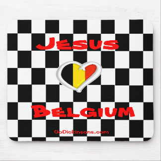 Jesus-Lieben Belgien Mousepad