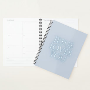 Jesus-Lieben Christliche Typografie-Gestaltung Planer