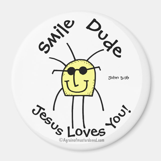 Jesus Lieben, die du dir selbst zuordenest Magnet (Vorne)