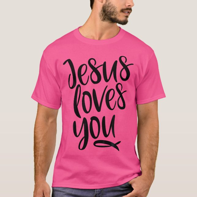 Jesus Lieben, die du glückliche Liebe, den Glauben T-Shirt (Vorderseite)