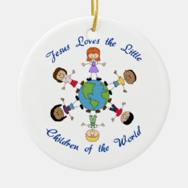 Jesus Lieben die Kinder Keramik Ornament