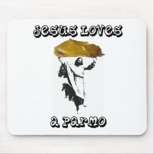Jesus-Lieben ein Parmo Mousepad
