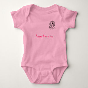Jesus-Lieben ich Baby Strampler