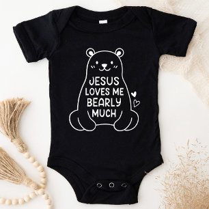 Jesus Lieben Ich bearly Baby Christlich Bodysuit Strampler