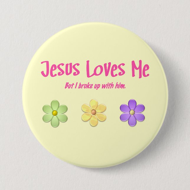 Jesus-Lieben ich Button (Vorderseite)