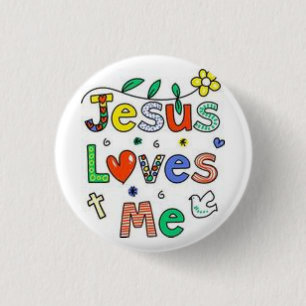 Jesus-Lieben ich Button