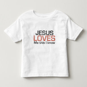 Jesus-Lieben ich, dieser, den ich weiß Kleinkind T-shirt