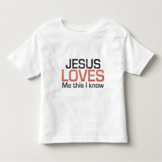 Jesus-Lieben ich, dieser, den ich weiß Kleinkind T-shirt
