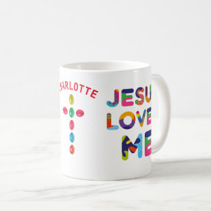 Jesus Lieben Ich farblich anpassbar Kaffeetasse