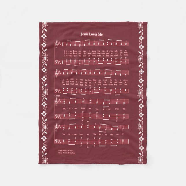 JESUS-LIEBEN ICH FLEECEDECKE (Vorderseite)