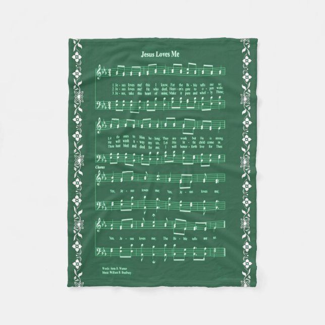 JESUS-LIEBEN ICH FLEECEDECKE (Vorderseite)