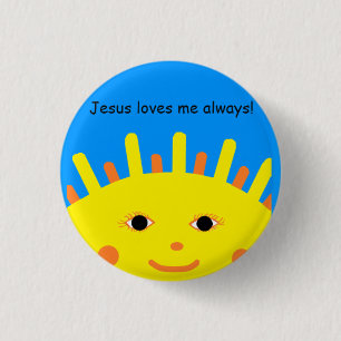 Jesus-Lieben ich immer Knopf Button