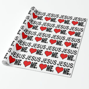 Jesus-Lieben ich Jesus-Geschenke Geschenkpapier