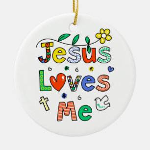 Jesus-Lieben ich Keramikornament
