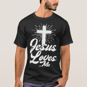 Jesus Lieben Ich Kirche glauben Religion T-Shirt