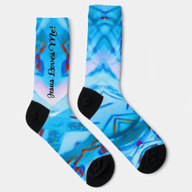 Jesus Lieben Ich kühne, farbige Socken (Rechts)