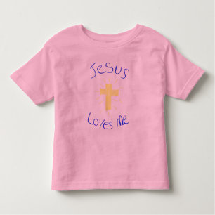 Jesus-Lieben ich Mädchen-Shirt Kleinkind T-shirt