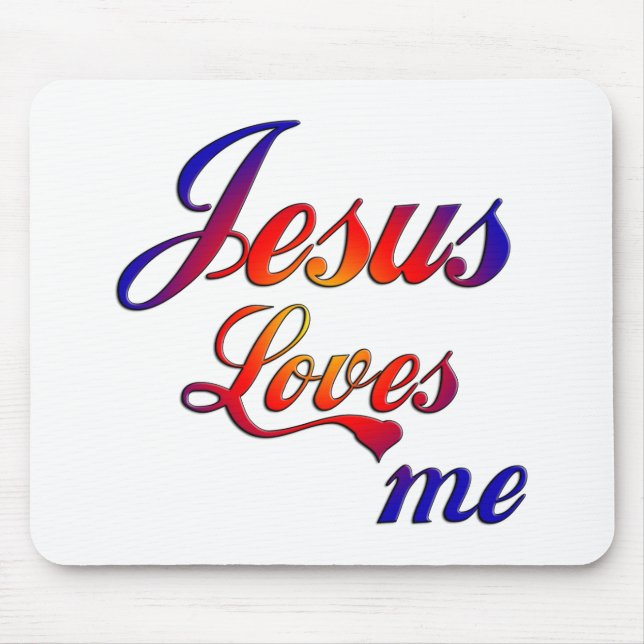 Jesus-Lieben ich Mousepad (Vorne)