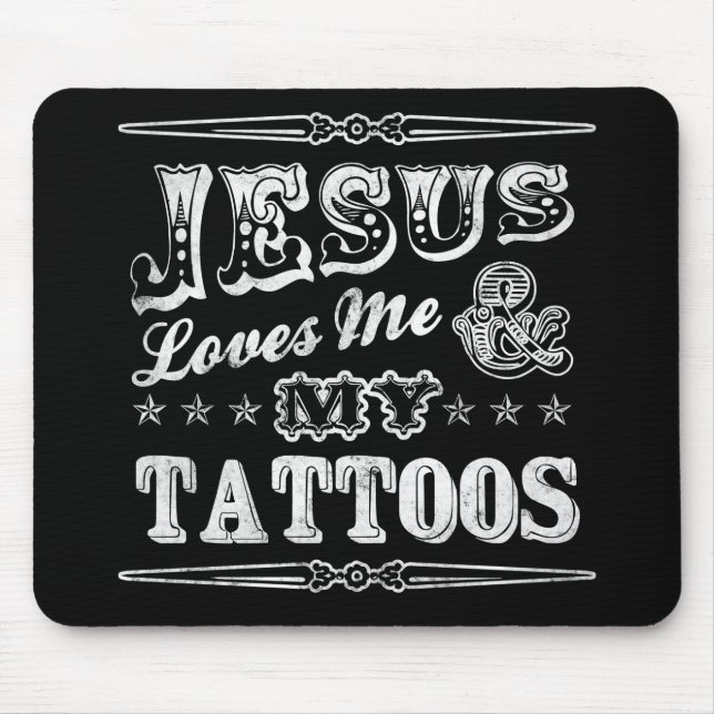 Jesus-Lieben ich Mousepad (Vorne)