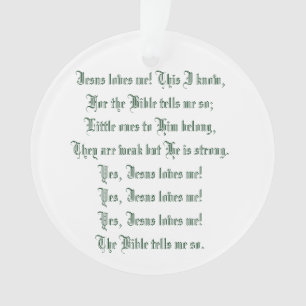 JESUS-LIEBEN ICH ORNAMENT
