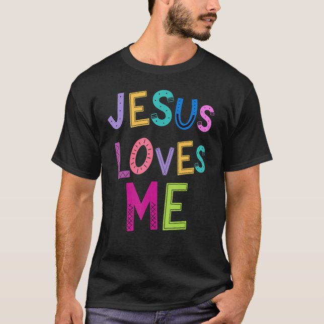 Jesus Lieben Ich Religiöse Christliche Katholische T-Shirt (Vorderseite)