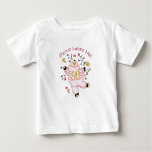 Jesus-Lieben ich Tanzen-Lamm Baby T-shirt