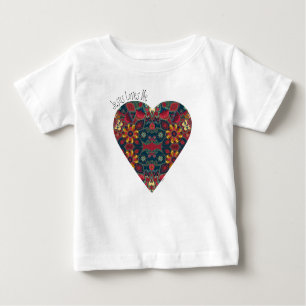 Jesus Lieben Ich Vintag Herzdesign Baby T-shirt