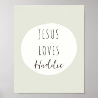 Jesus-Lieben "individuelle Name" Poster & Prints