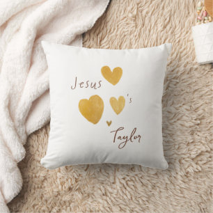 Jesus Lieben Individuelle Name Throw Pillow modern Kissen