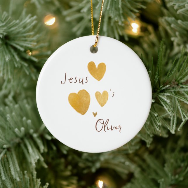 Jesus Lieben Individuelle Name Weihnachtsschmuck (Baum)