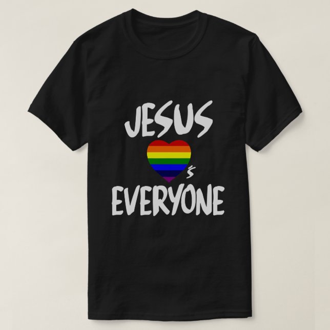 JESUS-LIEBEN JEDER T-Shirt (Design vorne)