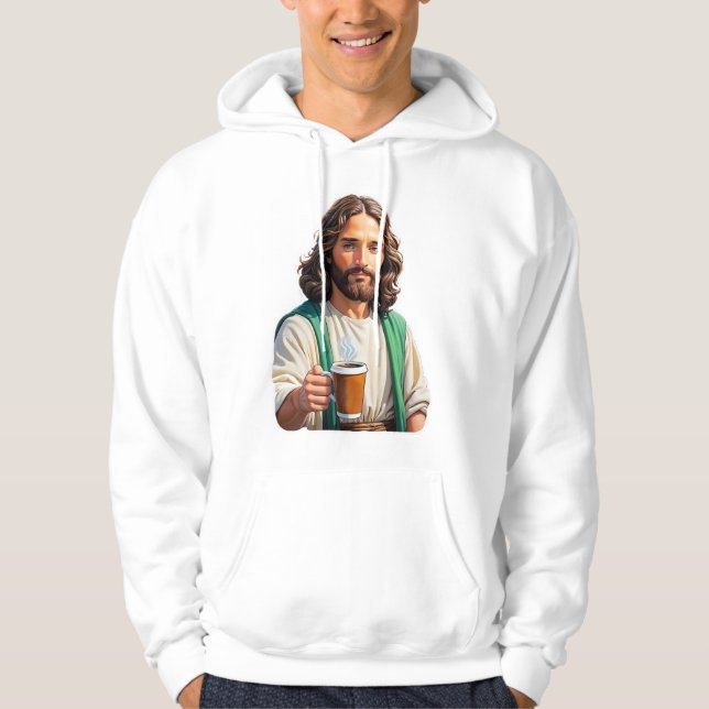 Jesus-Lieben-Kaffee Hoodie (Vorderseite)