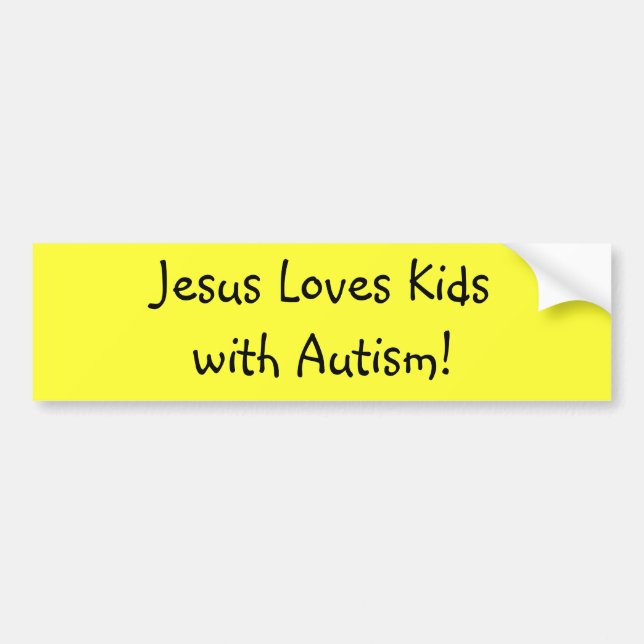 Jesus-Lieben Kidswith Autismus! Autoaufkleber (Vorne)