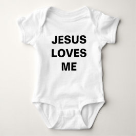 "Jesus Lieben Me" Baby Jersey Bodysuit Baby Strampler