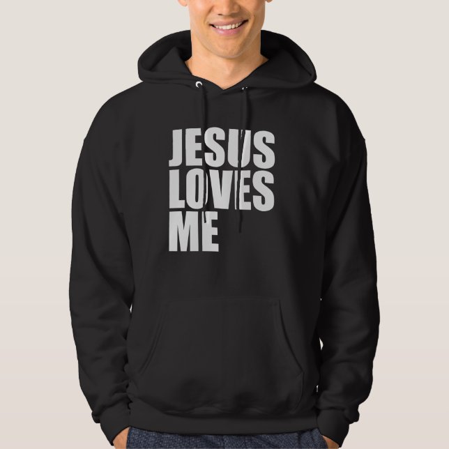 JESUS LIEBEN ME HOODIE (Vorderseite)