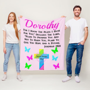JESUS LIEBEN ME JEREMIAH 29:11 PERSONALISIERT FLEECEDECKE