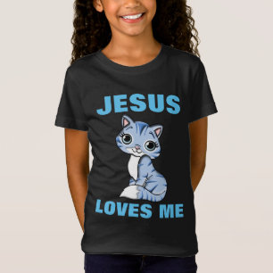 JESUS LIEBEN ME KITTEN, CHRISTLICHE CAT-T - SHIRT