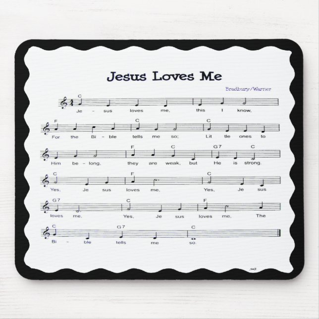 JESUS-LIEBEN ME-MOUSEPAD MOUSEPAD (Vorne)