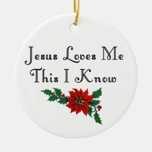 JESUS-LIEBEN ME-ORNAMENT KERAMIK ORNAMENT