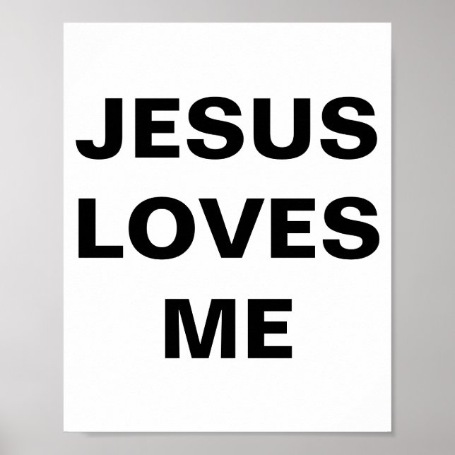 "Jesus Lieben mich" Poster (Vorne)