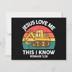 Jesus Lieben mir Dies ich kenne Ausgrabungsgraben  Dankeskarte